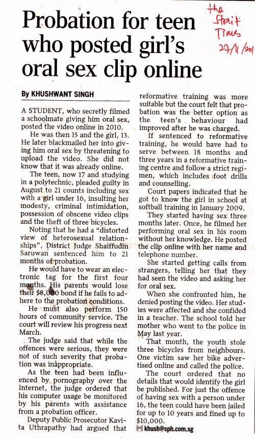 HS Probation for Teen