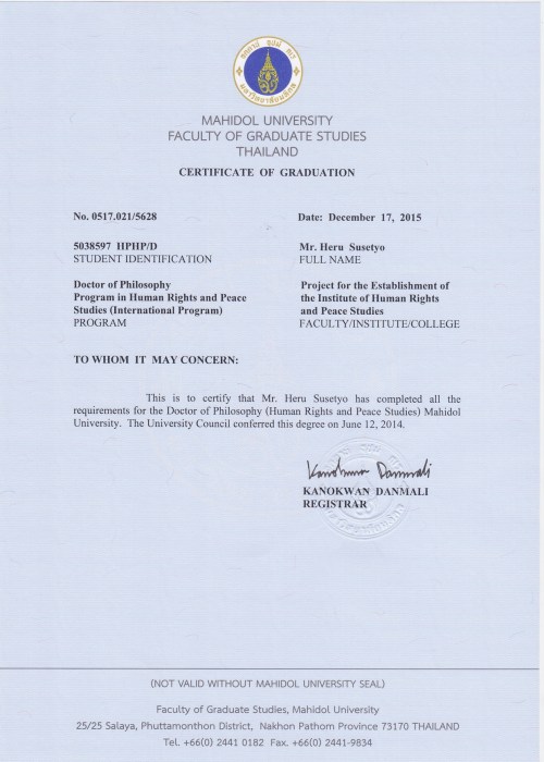 PhD certificate Heru Susetyo